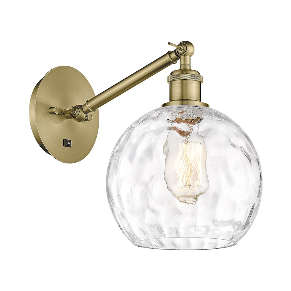 Innovations Lighting Ballston Athens Water Glass 8" - 1 Light 8" Sconce - Arm Adjusts Up and Down