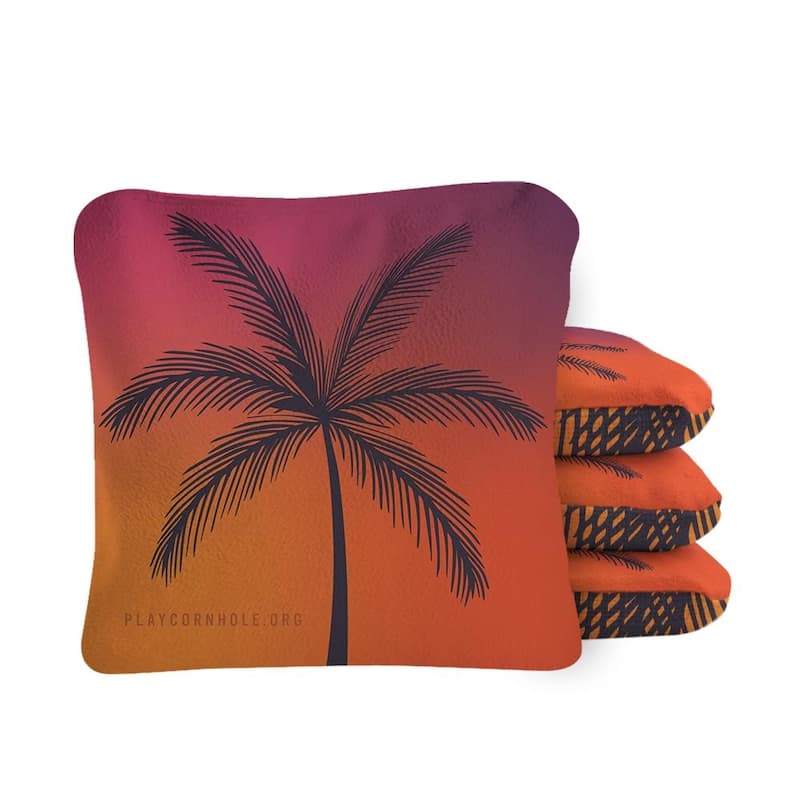 Tropical Sunset Dual Sided Cornhole Bags