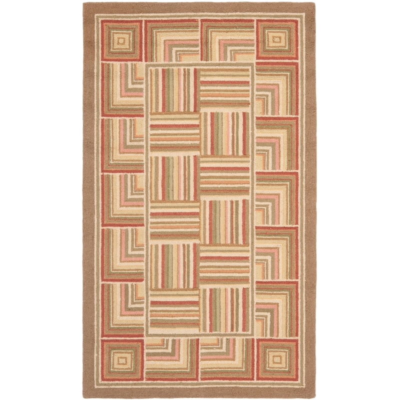 SAFAVIEH Handmade Chelsea Brikena French Country Wool Rug