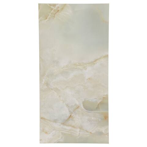 Industry Tile 24x48 Onyx Jade Green Polished Porcelain Tile (15.5 Sq. ft. per Box)