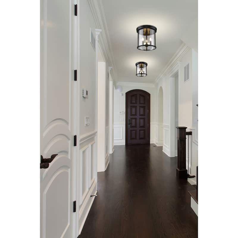 Z-Lite 742F13 Thayer 3 Light 13" Wide Flush Mount Ceiling Fixture