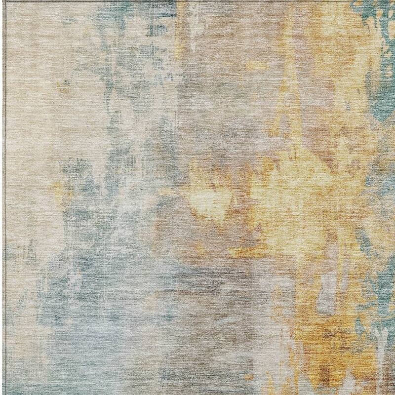 HomeRoots Abstract Transitional Rectangle Outdoor Rug