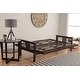 preview thumbnail 10 of 30, Porch & Den Zumbro Bonded Leather Espresso Futon Set with Mattress