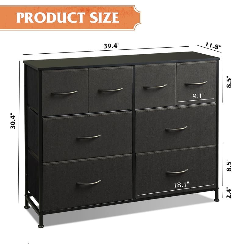 Dresser for Bedroom with 8 Drawers