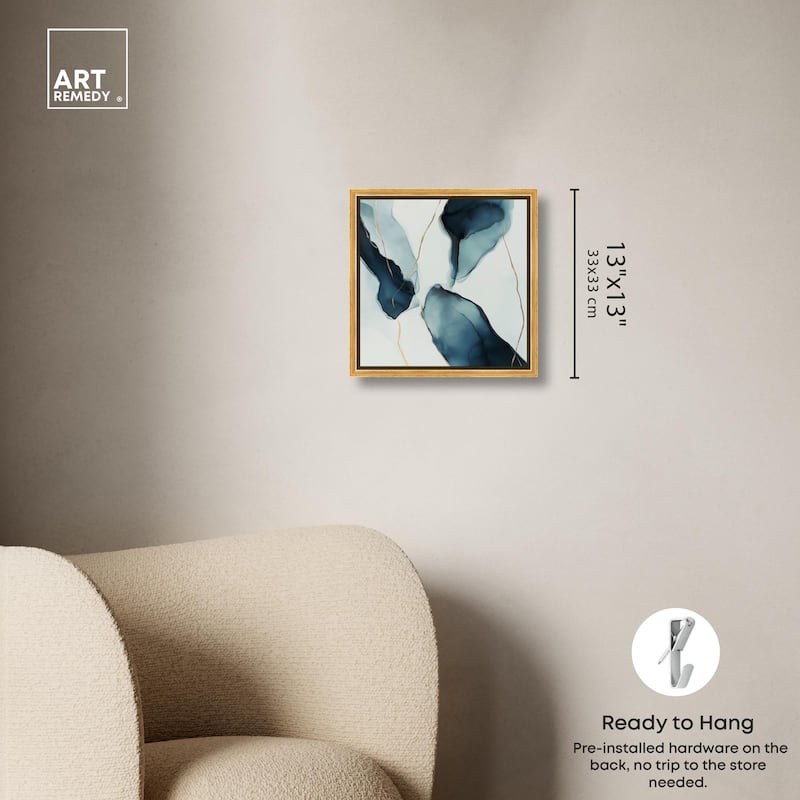 Cerulean Flow II Canvas by Art Remedy
