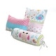 preview thumbnail 2 of 2, Cozy Line Spring Time Bird Owl Floral Multi-Color Pink Polyester Decor Throw Pillows (Set of 3)