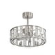 preview thumbnail 33 of 39, 20"/28" Caged Chandelier Ceiling Fan with Crystal Light Remote Control