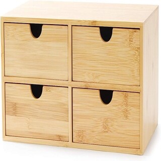 100% Original Bamboo Desk Organizer (4 Drawer) - Bed Bath & Beyond ...