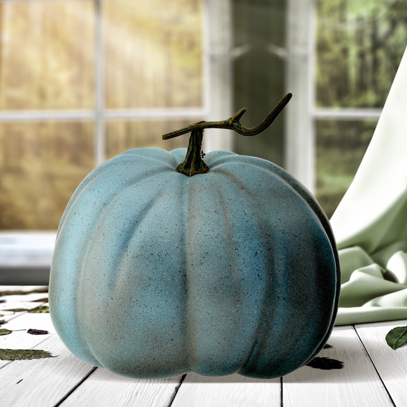 11" Latex Harvest Vine Pumpkin