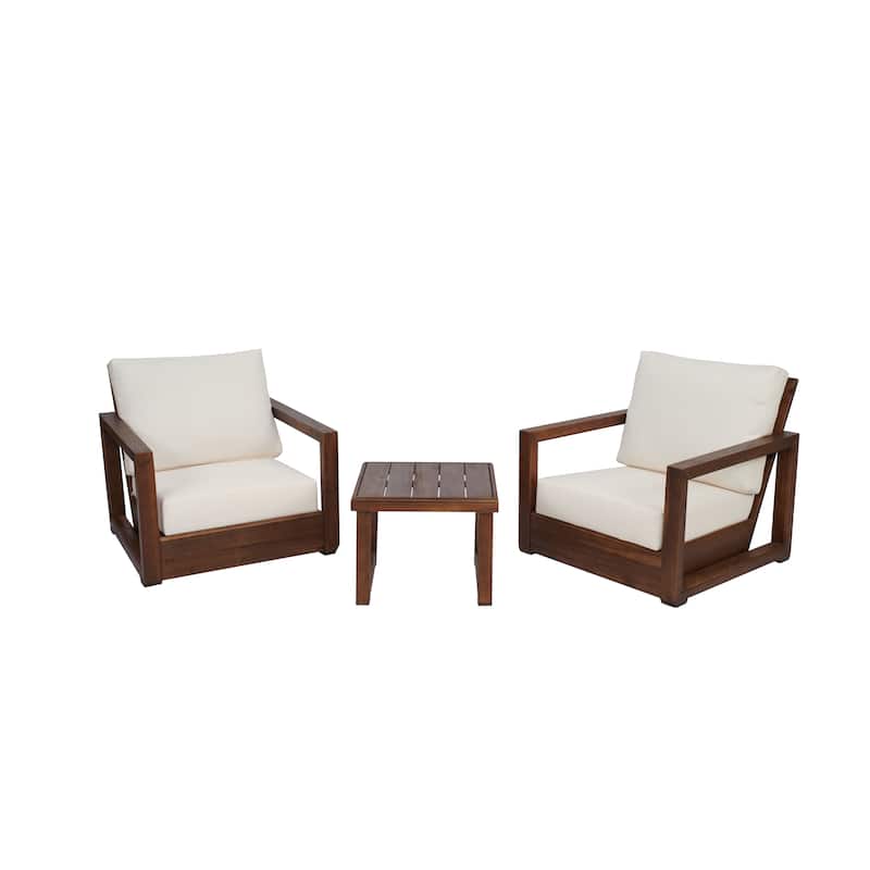 Westchester Acacia Wood Chat Set by Christopher Knight Home