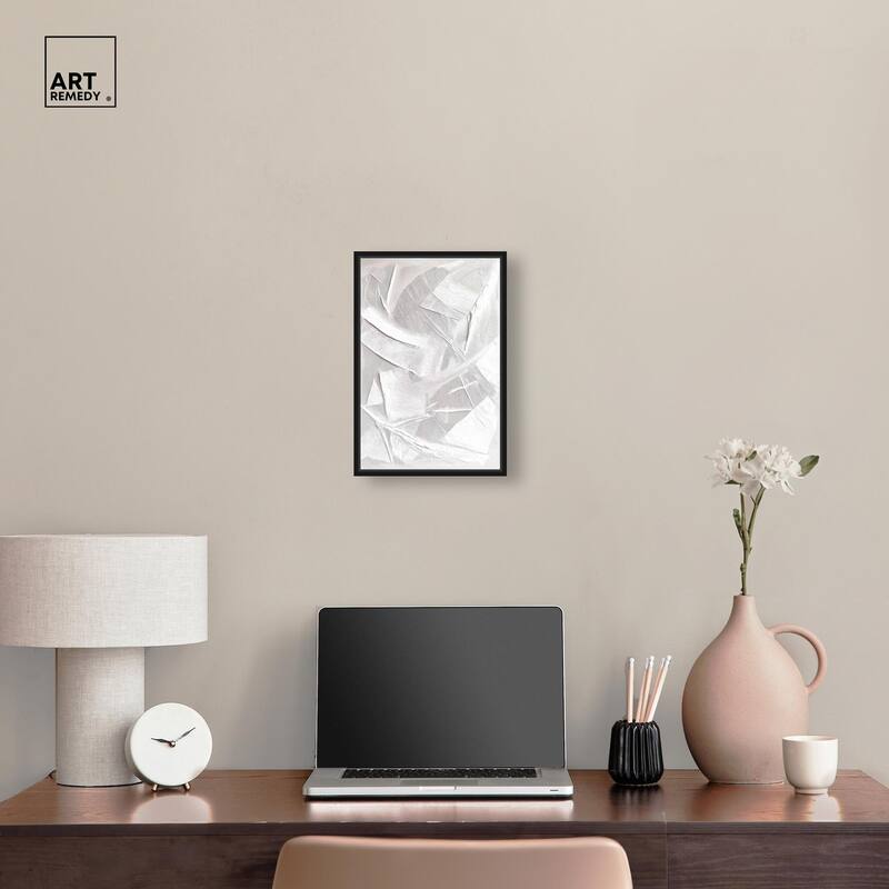 Thick White Texture II Canvas by Art Remedy