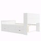 preview thumbnail 13 of 52, Captain Platform Bed Frame with Storage Bookcases, Shelves & Four Drawers