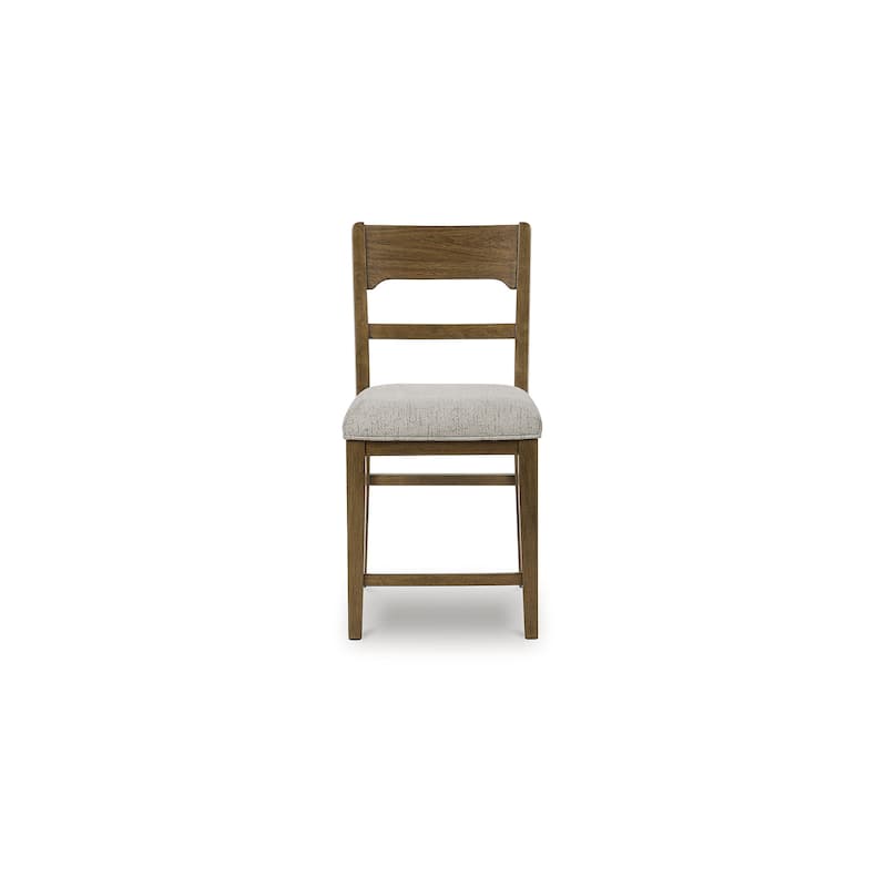 Signature Design by Ashley Cabalynn Brown/Beige Counter Height Bar Stool (Set of 2) - 20"W x 24"D x 42"H