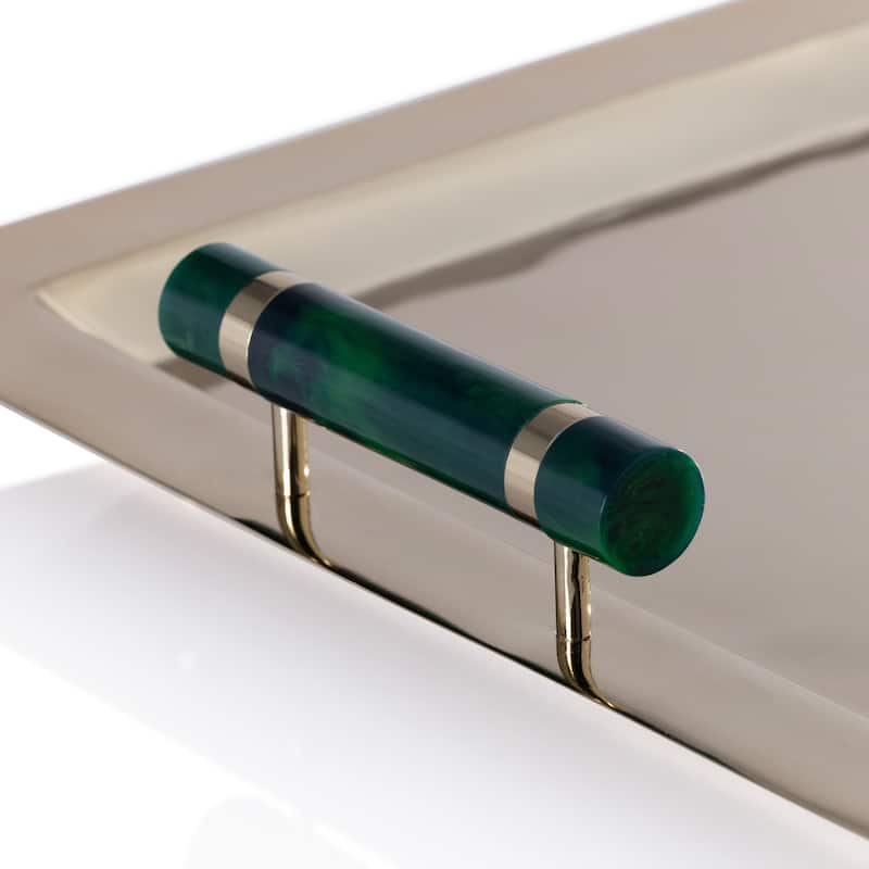 Spiga Stainless Steel Serving Bar Tray