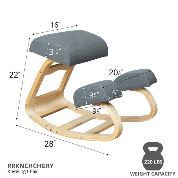 Slider Rocker Stool RRI Goods Ergonomic Kneeling Chair, Posture Support Comfortable Padded ...