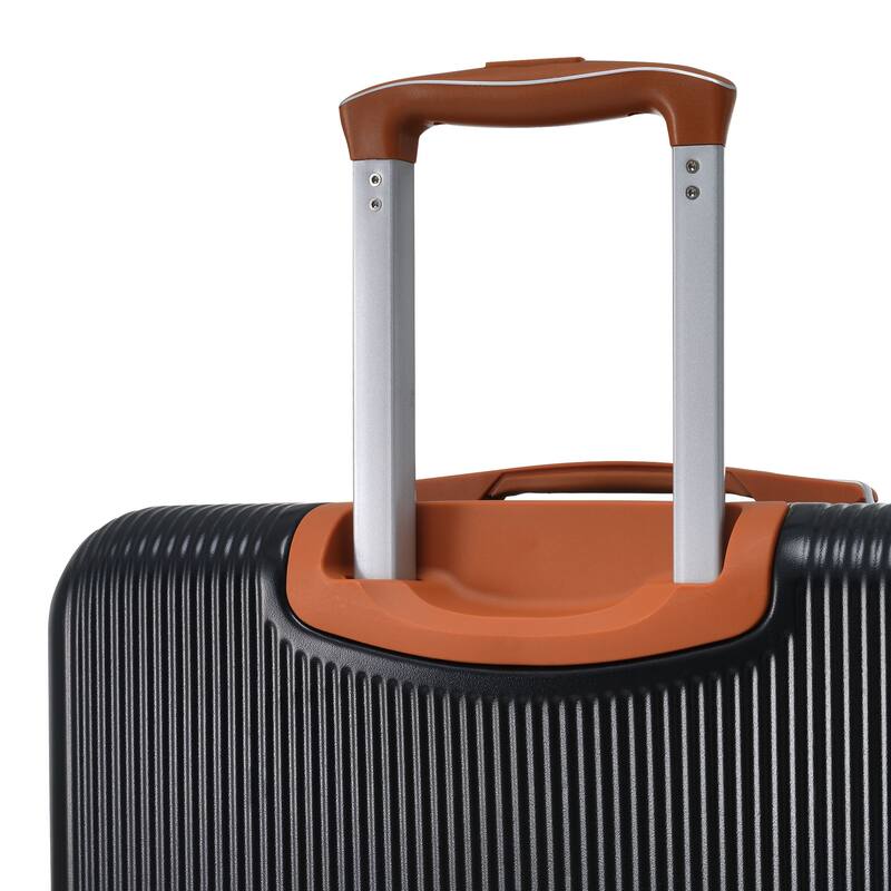 3 Piece Hardside Lightweight Luggage Sets with Double Spinner 8 Wheels and TSA Lock