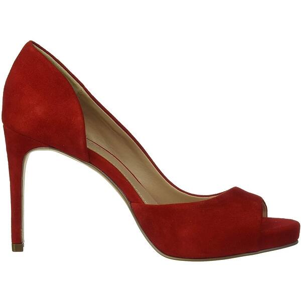 Charles By Charles David Womens Chess Leather Open Toe D Orsay Pumps On Sale Overstock Candy Red 8