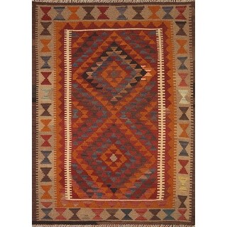 Flat Weave Kilim Oriental Reversible Accent Rug 3'x5' Wool