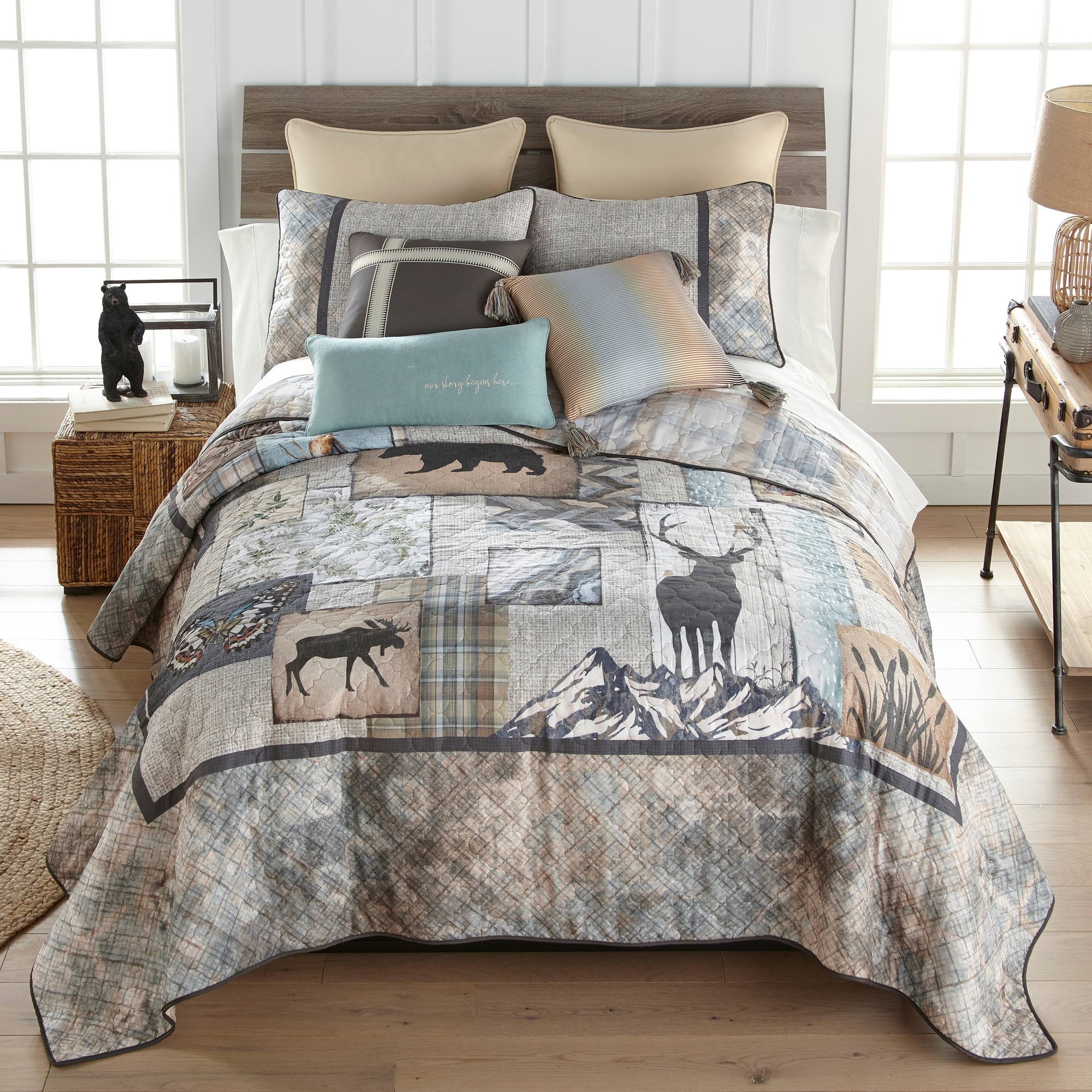 Donna Sharp Nature's Collage Polyester 3 PC Quilt Set - On Sale - Bed Bath  & Beyond - 36263714