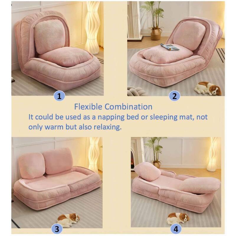 Lazy Sofa Couch - Pink