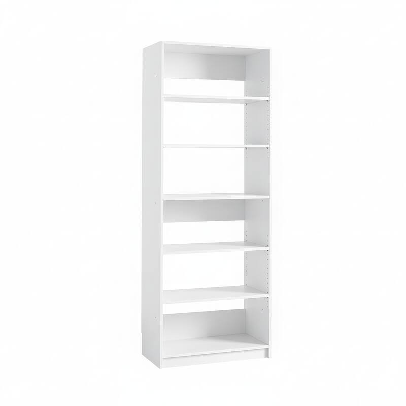 Prosper 32" White Wood Walk-in Closet with Two Rods - 31.4"W x 15.7"D x 83" H