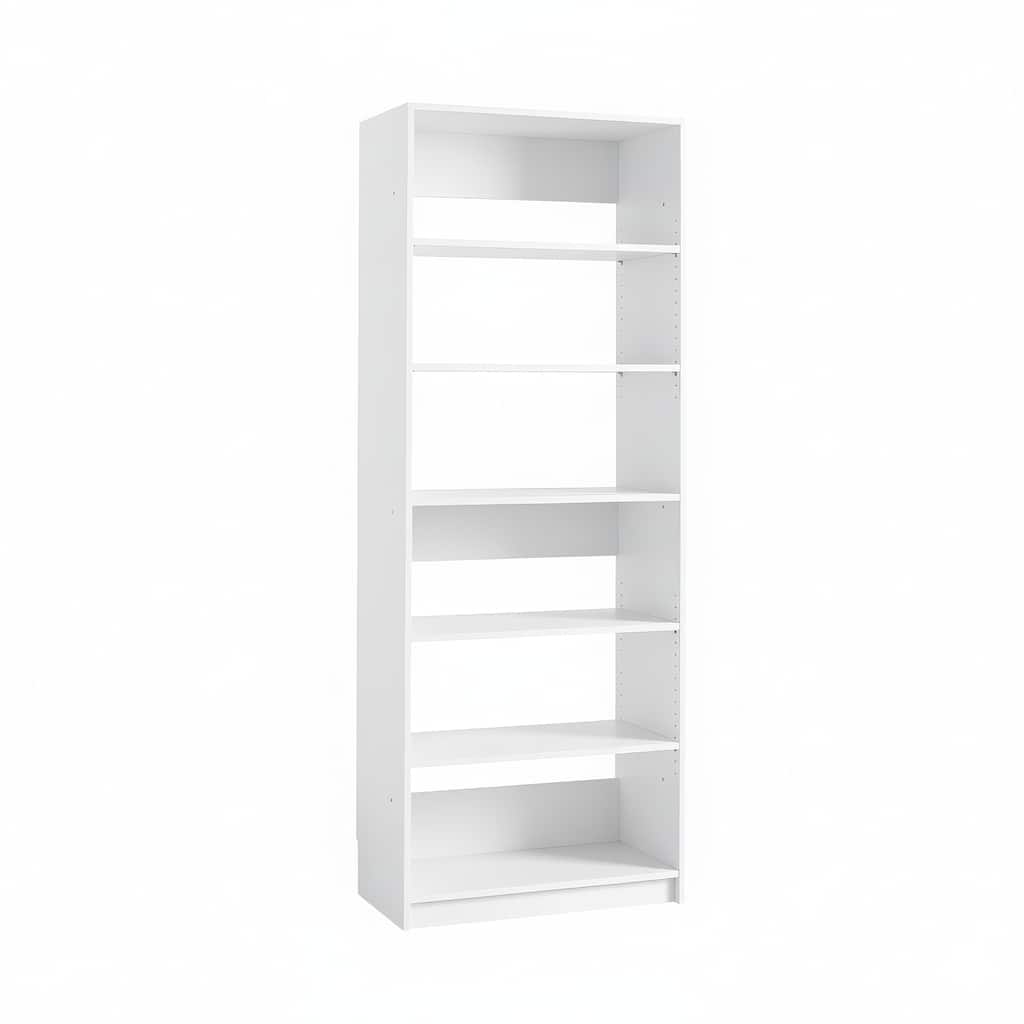 Prosper 32" White Wood Walk-in Closet with Two Rods - 31.4"W x 15.7"D x 83" H