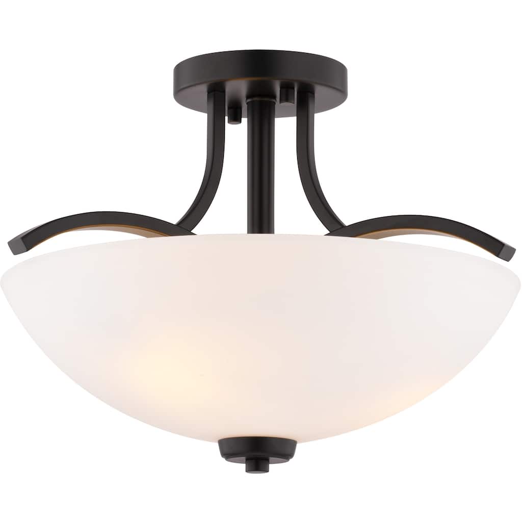Vaxcel Lighting C0341 River Grove 3 Light 15" Wide LED Semi-Flush Bowl