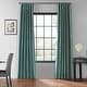 preview thumbnail 33 of 81, Exclusive Fabrics Textured Faux Dupioni Silk Thermal Blackout Curtains (1 Panel)