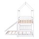 preview thumbnail 4 of 14, Twin over Twin Bunk Bed with Slide, House Bed with Slide