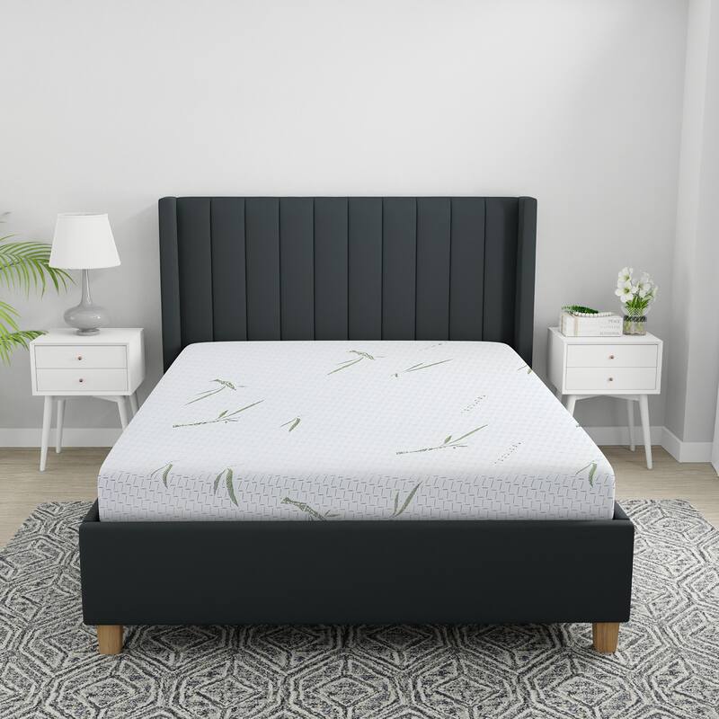Bodipedic Naturals Dual Layer 8-Inch Memory Foam Mattress with Rayon from Bamboo Cover - Twin