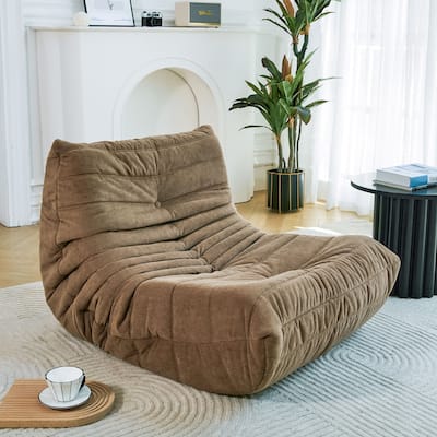Caterpillar-Like Bean Bag Lounger Sofa Chair,Memory Foam