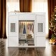 preview thumbnail 2 of 31, Elegant Design Full Size House Loft Bed With Ladder and Wardrobe,Modern Multi-Functional Children's Bed