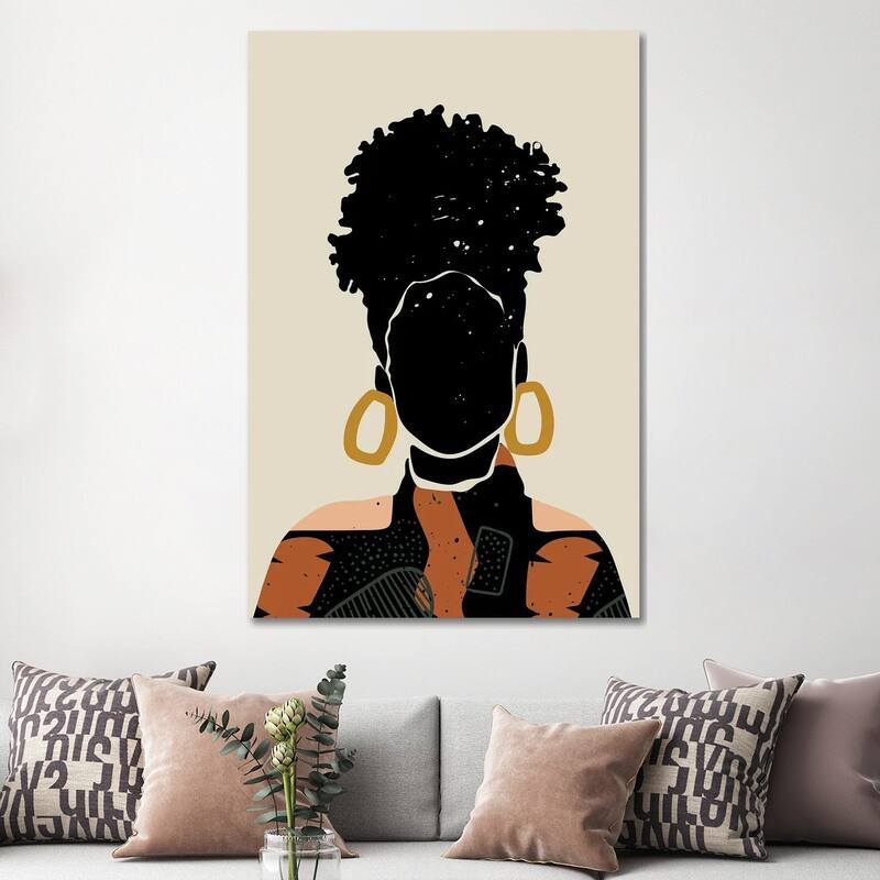 iCanvas "Black Hair No. 14" by Domonique Brown Canvas Print