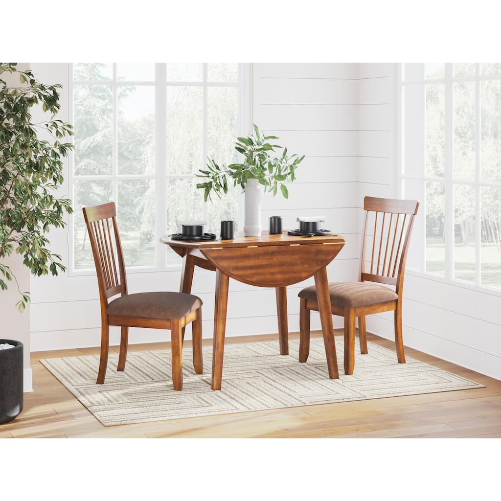 Signature Design by Ashley Berringer Rustic Brown 3-Piece Dining Package