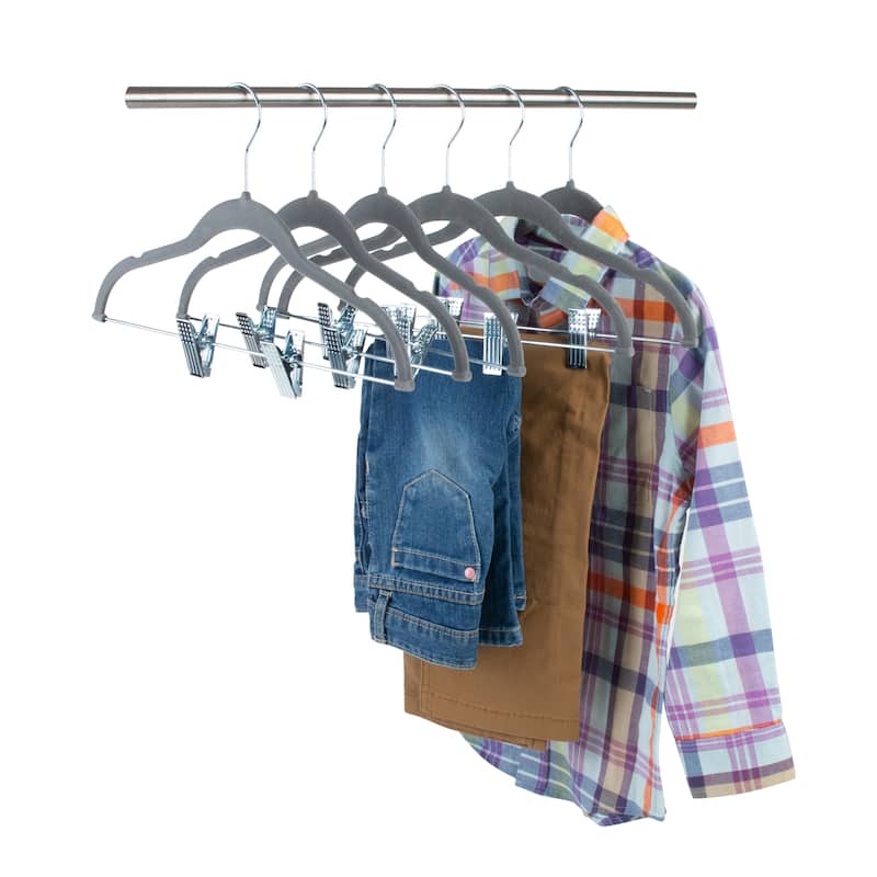6Pk Childre's Hanger W/ Clips 11.8x9" - 12"x9"x0.25"