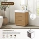 preview thumbnail 19 of 77, Hohhot Bath Vanity with Integrated Stone Sink Top without Mirror
