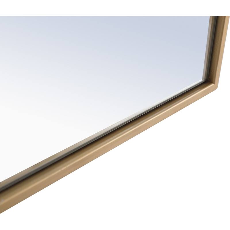 Elegant Lighting Eternity 28" x 42" Rectangular Beveled Metal Framed