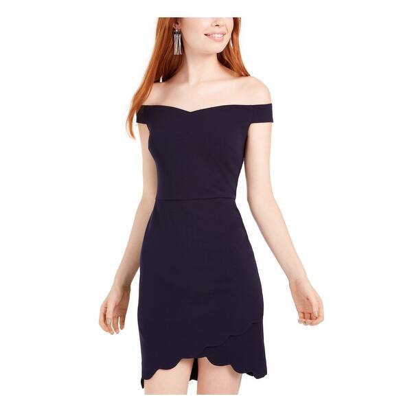 emerald sundae dress blue Emerald Sundae Juniors' Glitter Satin Strapless Mini Dress – DGFOutlet