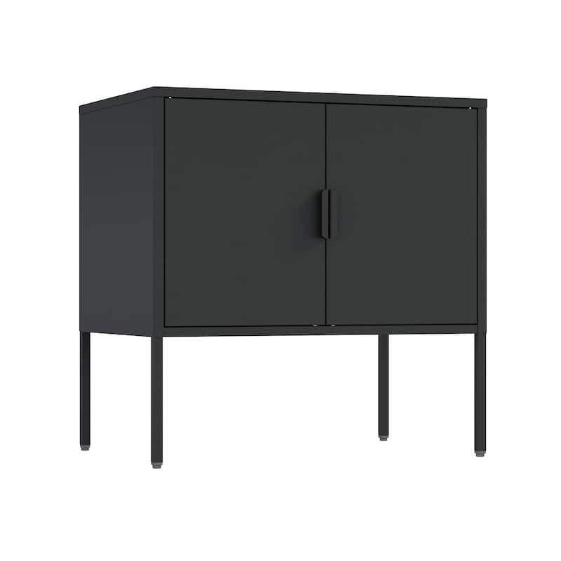 Manhattan Comfort Ava 24" Metal Accent Cabinet