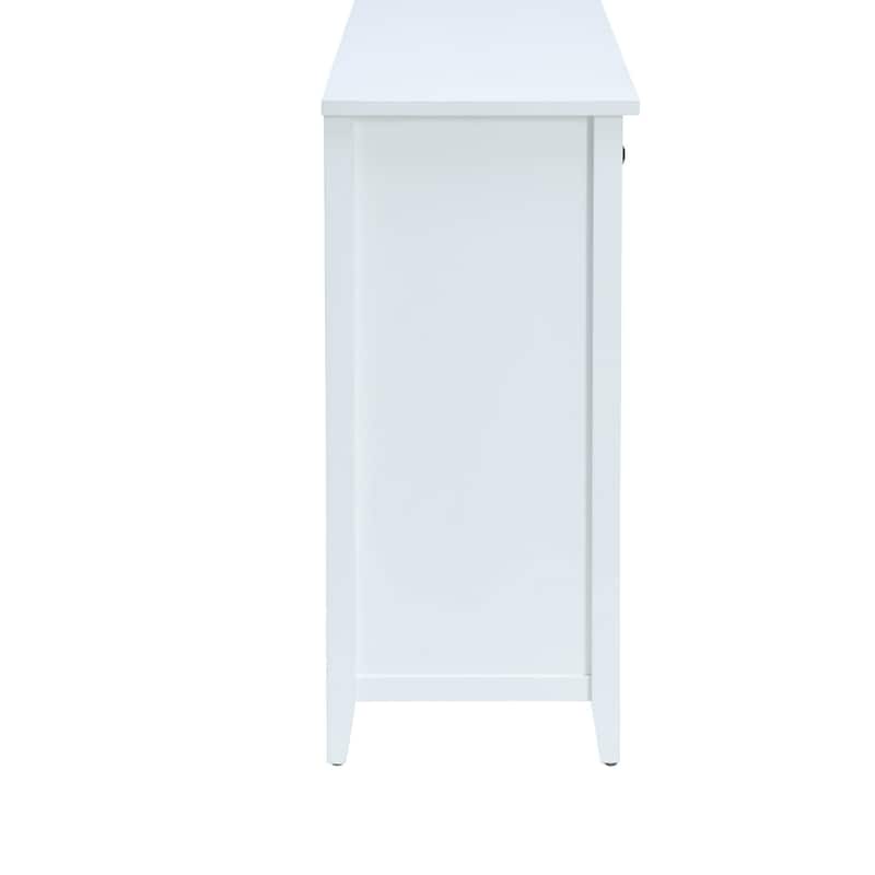 Flavius Console Table With 6 Drawers, White