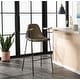 preview thumbnail 25 of 44, SAFAVIEH Tanner Mid-century Faux Leather Barstool - 25" W x 21.5" D x 39" H