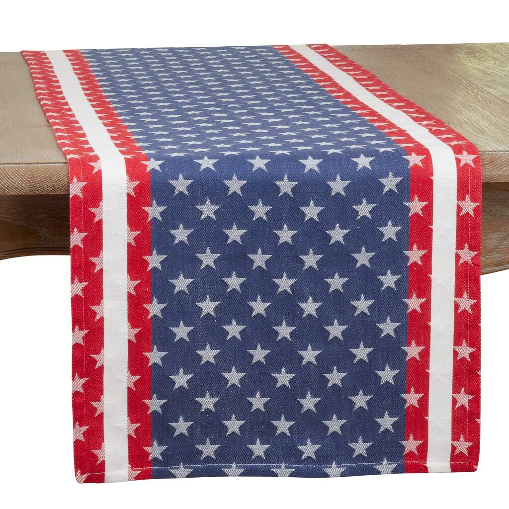 Table Runner With Americana Design - 16"x72"