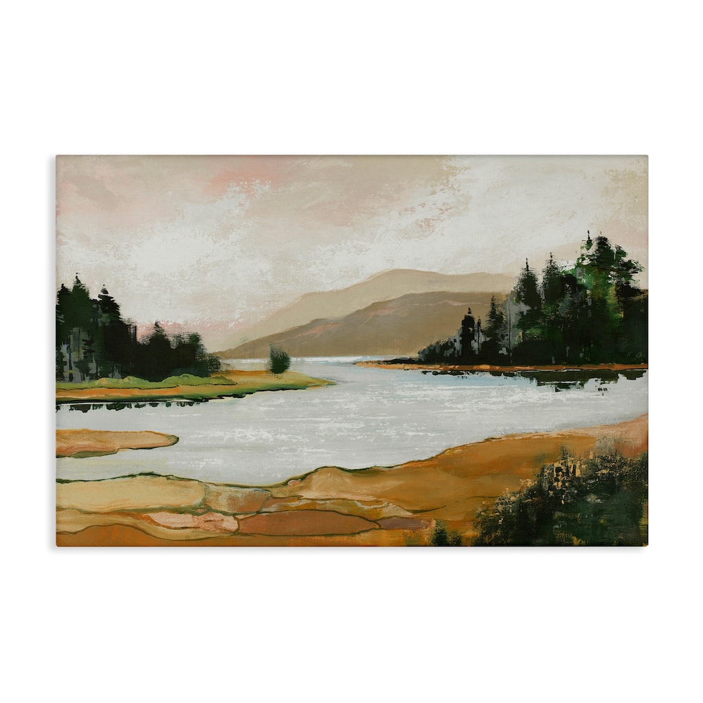 Stupell Relaxing Valley Lake Canvas Wall Art Design By Max Maxx