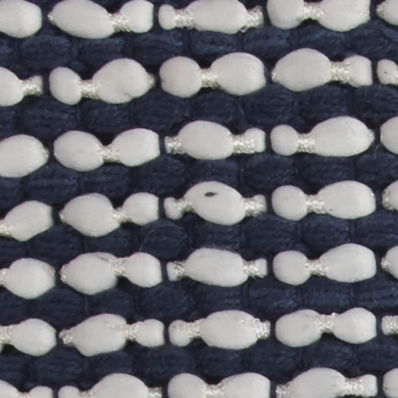Rizzy Home Blue Textured Striped Throw Pillow