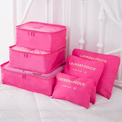 9 Pcs Waterproof Clothes Packing Cubes Travel Luggage Organizer