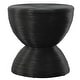 preview thumbnail 1 of 1, Uttermost Bongo Black Rattan Side Table - 22 W X 22 H X 22 D (in)