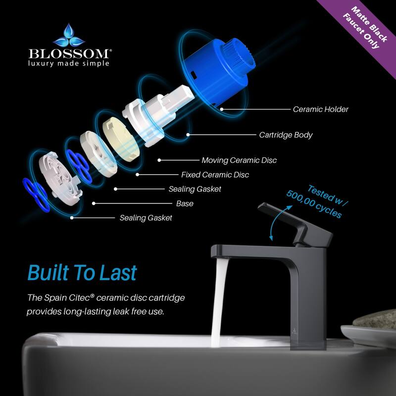 Solid Brass Lead-free Single-handle High Arc Bathroom Faucet