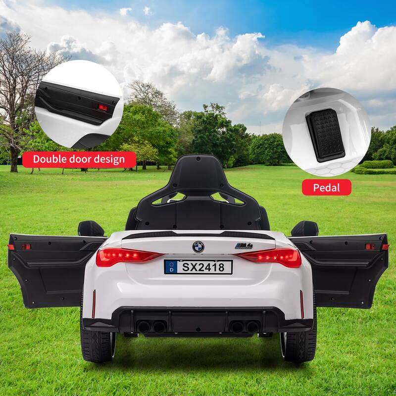 12V Ride On Toy Car Licensed BMW M4 for Kids 37-83 Months