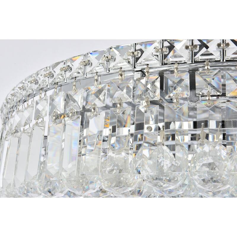 Graham 9-light 24-inch Flush-Mount Chandelier - 24 Inch