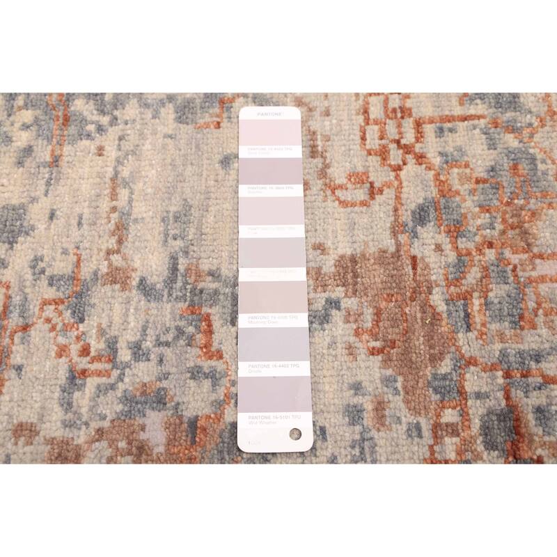 ECARPETGALLERY Hand-knotted Heritage Light Grey Wool Rug - 8'0 x 9'10